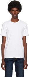 Tom Ford Logo-appliqué Jersey T-shirt In White
