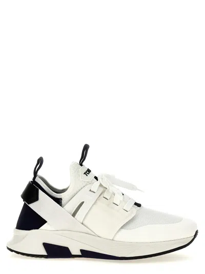 Tom Ford White Lace Up Sneakers