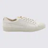 TOM FORD WHITE LEATHER LOW TOP SNEAKERS