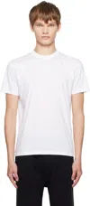 Tom Ford White Lyocell Cotton Crewneck T-shirt In Multi