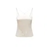 Tom Ford White Lyocell Tank Top In Neutral