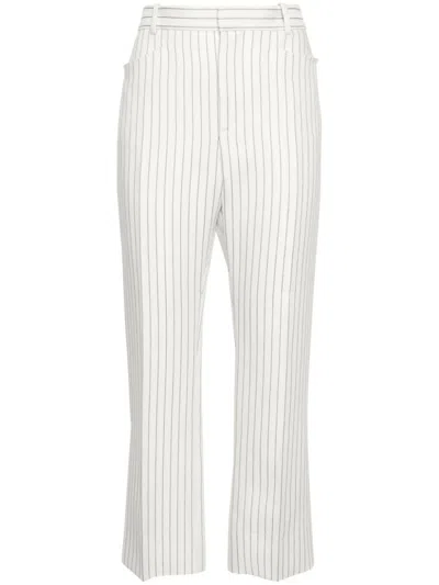 Tom Ford White Pinstripe Pants
