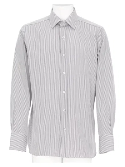 Tom Ford White Pinstripe Tailored Button-up Formal Shirt