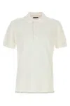 Tom Ford White Polo Shirt With Classic Collar In Cotton Blend Man
