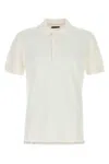 Tom Ford White Polo Shirt With Classic Collar In Cotton Blend Man
