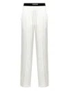 Tom Ford White Relaxed-fit Lounge Pants In White