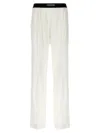 Tom Ford Primrose Liliac Silk Satin Pijama Pants In White