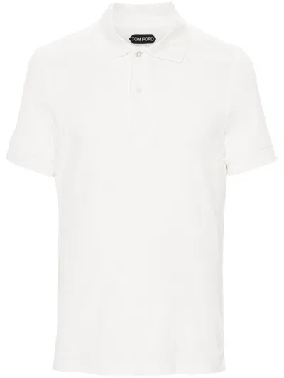 Tom Ford Klassisches Poloshirt In White