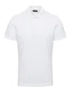 Tom Ford White Short-sleeves Polo In Cotton Piquet Jersey Man
