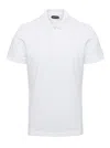 Tom Ford White Polo Shirt With Classic Collar In Cotton Blend Man In White
