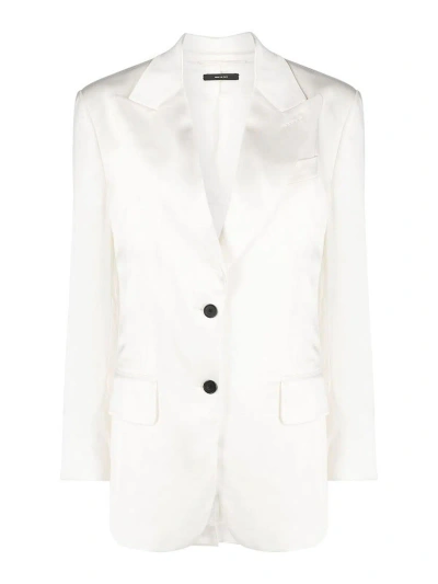 Tom Ford White Single-breasted Blazer