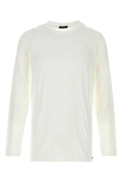 Tom Ford White Stretch Cotton Blend T-shirt