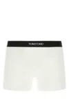 Tom Ford White Stretch Cotton Boxer In White
