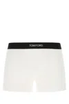 Tom Ford White Briefs With Branded Band In Tech Fabric Man