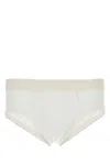 Tom Ford Seamless Stretch Cotton Slip With Elastic Waistband In Neutral