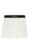 Tom Ford Velvet-trimmed Stretch-silk Satin Boxer Shorts