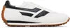 Tom Ford Low-profile White Sneakers With Black Leather Accents In Multi