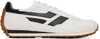 Tom Ford Mick Suede And Mesh Sneakers Shoes In Optcl Wte/blck + Abr