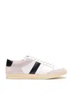 Tom Ford Panelled Suede And Grained Leather Sneakers In Multi