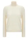 Tom Ford Silk Cashmere Turtleneck Sweater In White