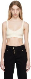 Tom Ford White V-neck Bra In Aw003 Chalk