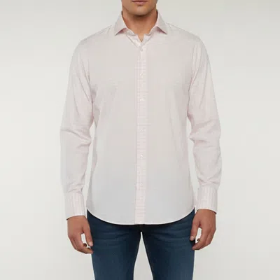 Pre-owned Tom Ford White/pink Checked Print Cotton Button Up Shirt M