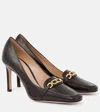 Tom Ford Whitney 85 Croc-effect Leather Pumps In Braun