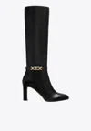 Tom Ford Whitney 90 Knee-high Leather Boots In Black