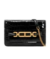 Tom Ford Whitney Crocodile-effect Shoulder Bag In Black
