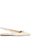 Tom Ford 5mm Patent Leather Slingbacks In Nude