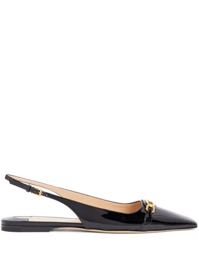 TOM FORD WHITNEY LEATHER SLINGBACK BALLERINA SHOES