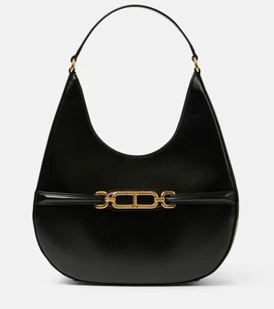 Tom Ford Whitney Medium Leather Tote Bag In Black