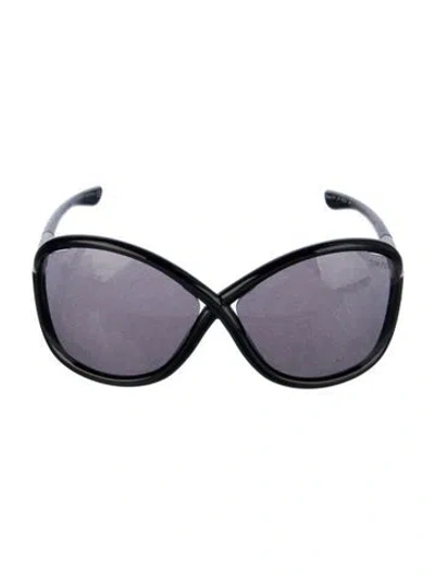 Pre-owned Tom Ford Whitney Oversize Sunglasses In Black