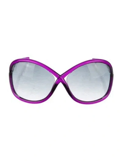 Pre-owned Tom Ford Whitney Oversize Sunglasses In Purple