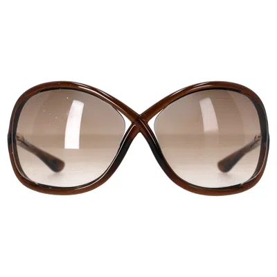 Tom Ford Whitney Oversized Sunglasses In Brown Acetate