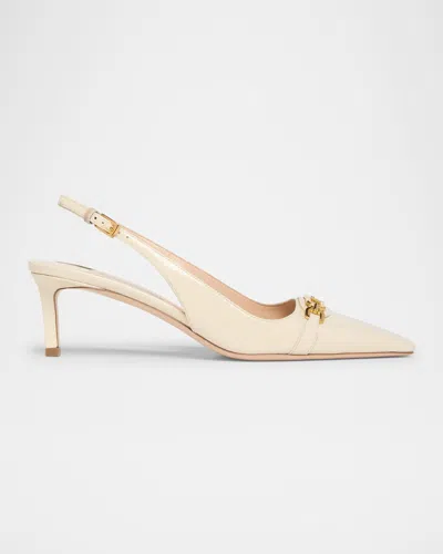 TOM FORD WHITNEY PATENT LEATHER SLINGBACK BALLERINA PUMPS