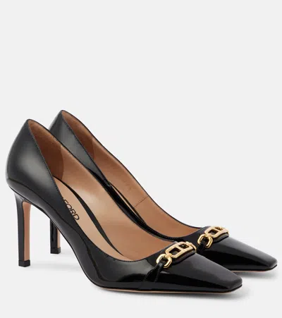 Tom Ford Whitney Patent Leather Slingback Pumps In Black
