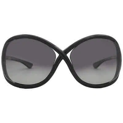 Pre-owned Tom Ford Whitney Smoke Polarized Butterfly Ladies Sunglasses Ft0009 01d 64 In Gray