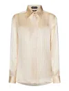 TOM FORD WHITNEY SUNSET BEIGE FLUID VISCOSE SHIRT