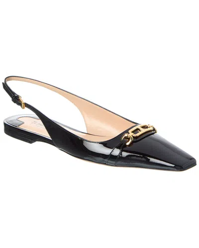 Tom Ford Whitny Patent Slingback Ballerina Flat In Black