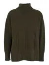 Tom Ford Long-sleeved Mock Neck Cashmere Sweater Clothing In Green