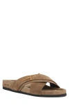 Tom Ford Wicklow T Suede Sandal In Brown