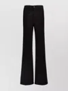 Tom Ford Black Stretch Twill Denim Wide Flare Jeans
