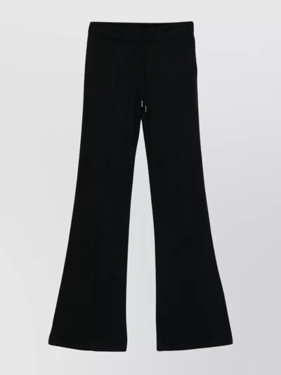 Tom Ford Wide Leg Drawstring Waist Trousers In Black