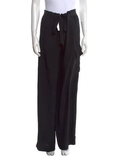 Pre-owned Tom Ford Wide Leg Pants In Black