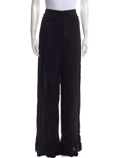Pre-owned Tom Ford Wide Leg Pants In Black