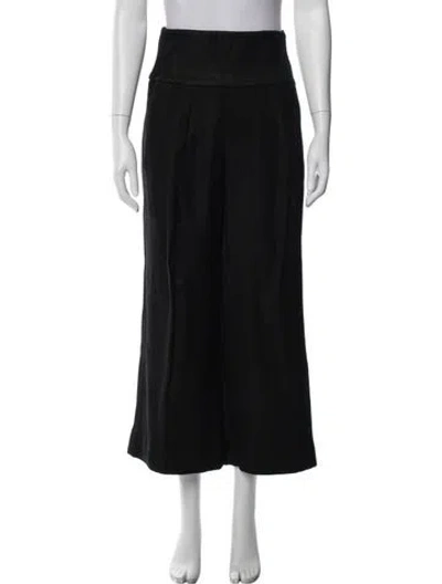 Pre-owned Tom Ford Wide Leg Pants In Black