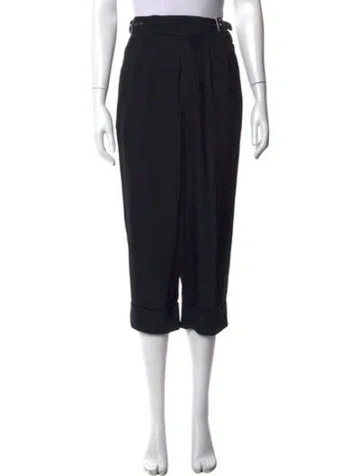 Pre-owned Tom Ford Wide Leg Pants In Black