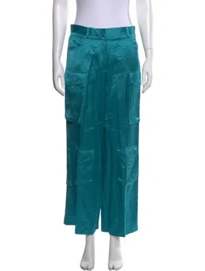 Pre-owned Tom Ford Wide Leg Pants In Blue