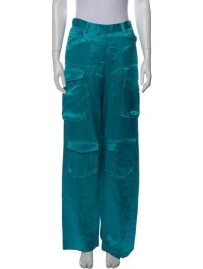 Pre-owned Tom Ford Wide Leg Pants In Blue